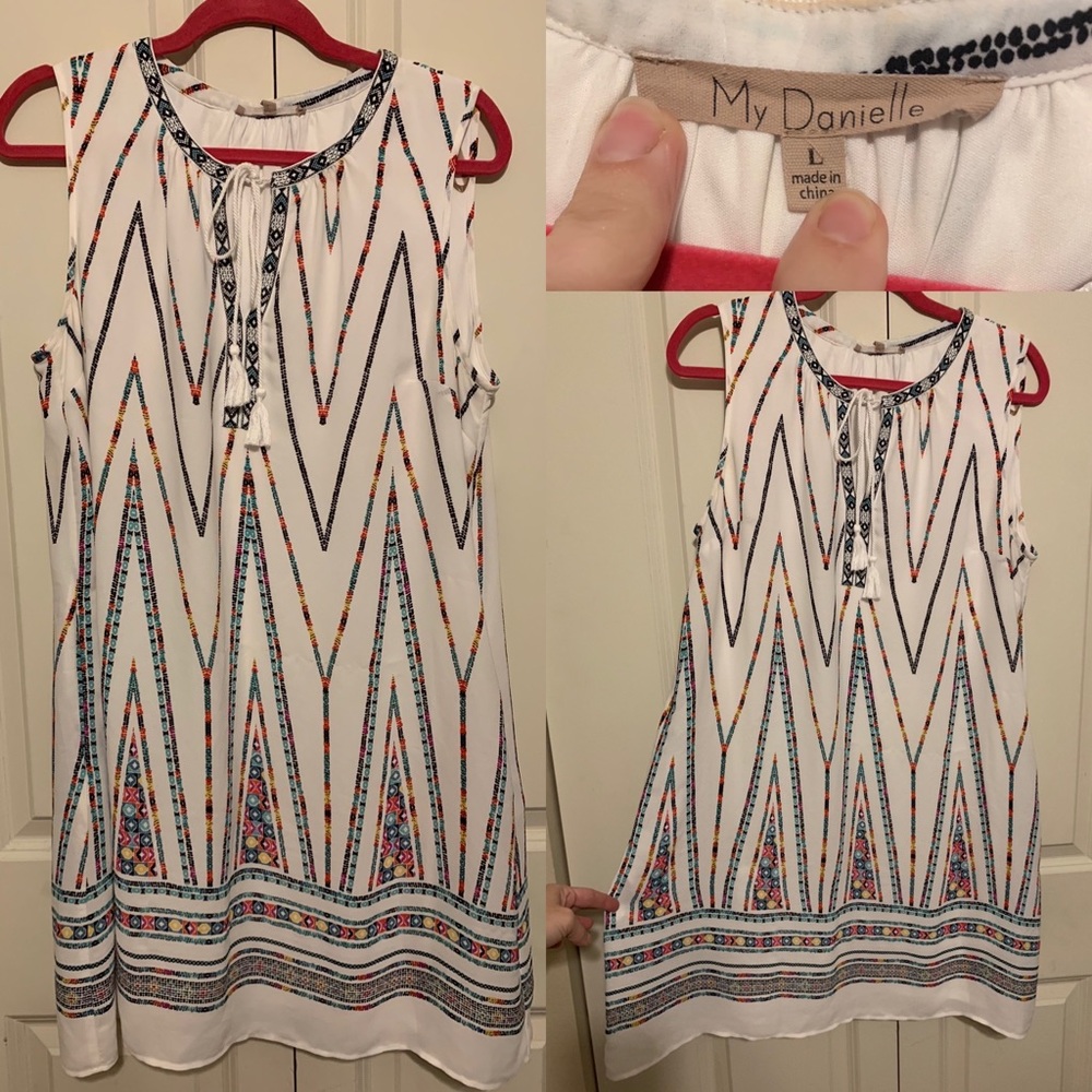 My Danielle Brand. Size L. Perfect Career dress. Sleeveless with tie detail